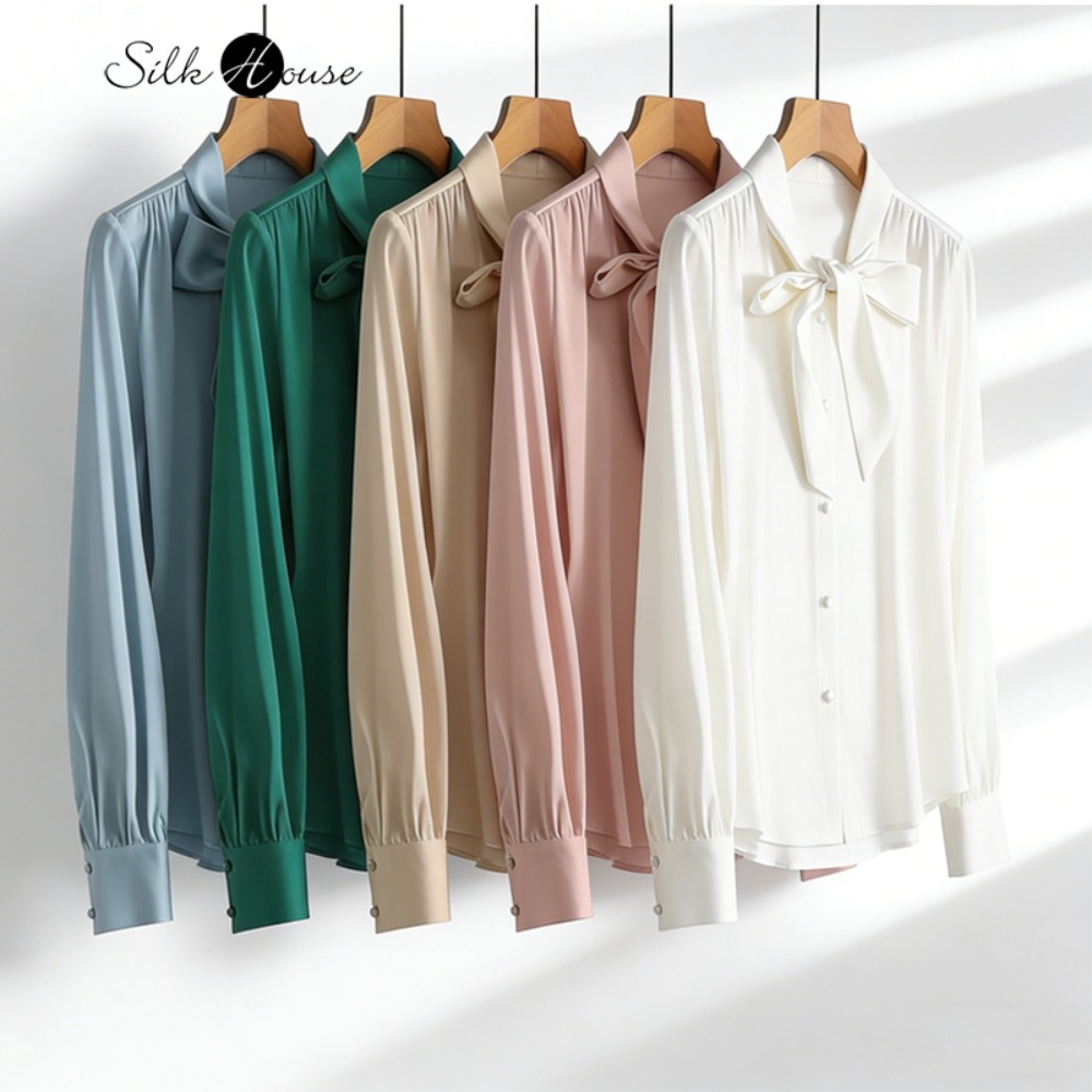 Silk Blouse Button - 2026 Women's Fashion Spring New Clothing
