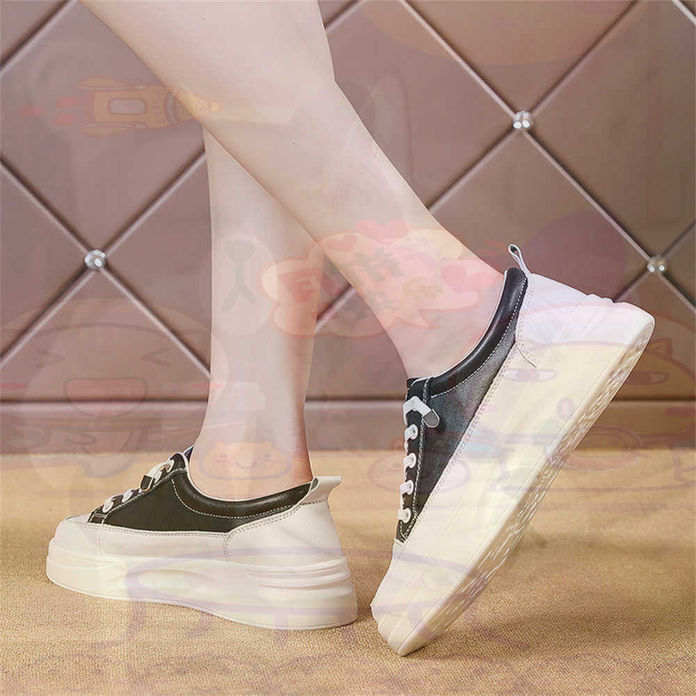 Formal Women Daily Wear Slippers - Lace-up Chunky Loafers Woman Skateboarding Sports