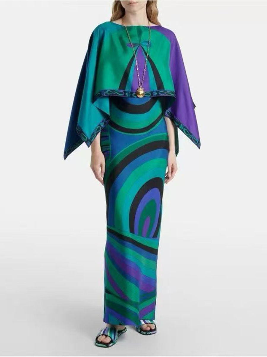 VGH Light Blue Abstract Print  - Women Formal Wear Set recension och pris