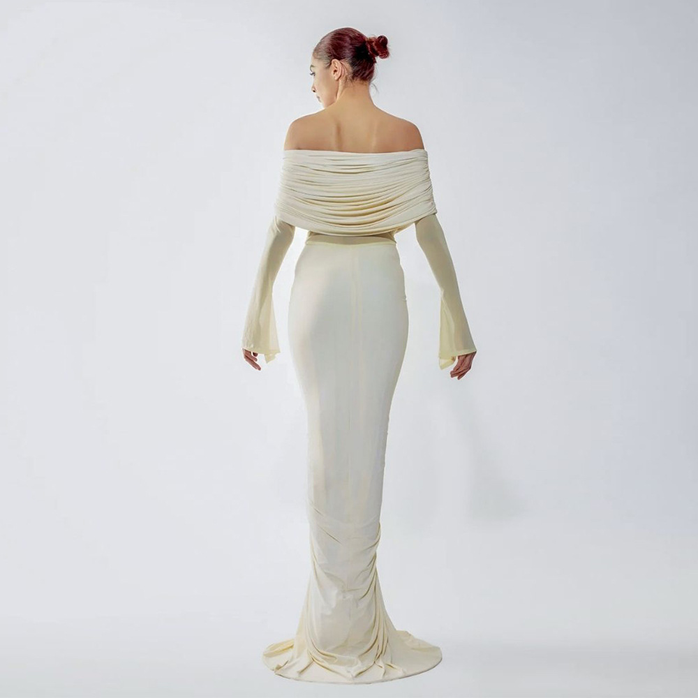 Beige Women Prom Dress Sexy Of - Women'S Formal Wear For A Wedding Guest recension och pris