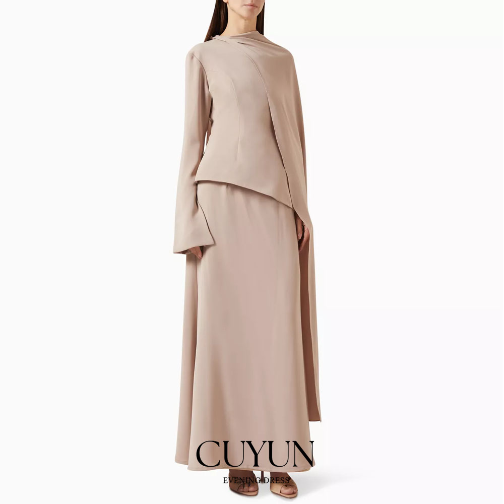 CUYUN Customized Khaki Modest  - Women'S Formal Wear For A Wedding Guest recension och pris