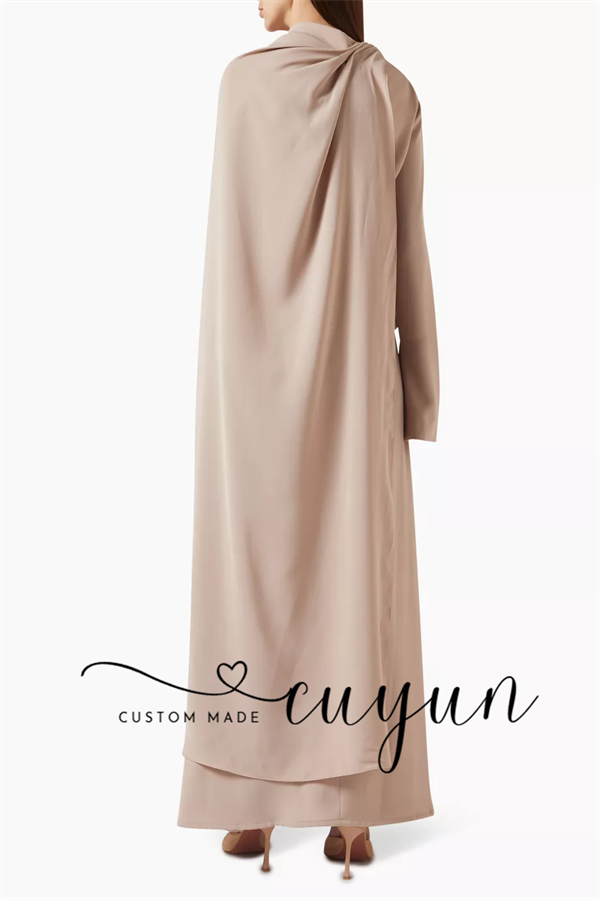 CUYUN Customized Khaki Modest  - Women'S Formal Wear For A Wedding Guest recension och pris