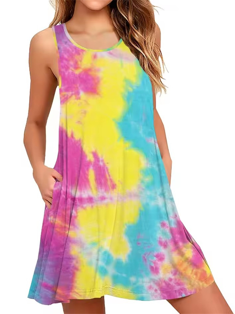 9XL Plus Size Sundress Loose F - Shift Dress Sleeveless recension och pris