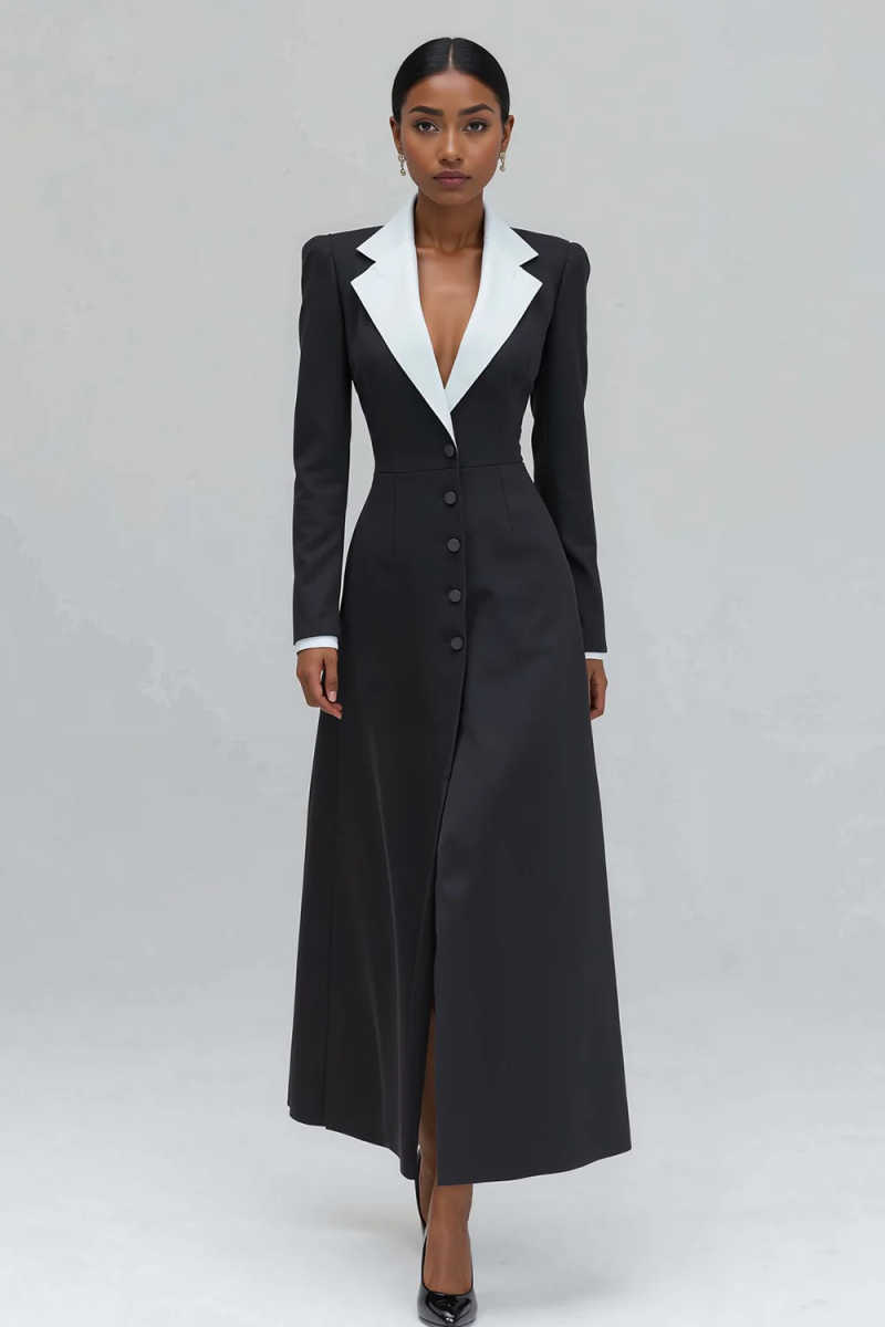A Line Women Long Blazer Jacke - Women'S Formal Wear For A Wedding Guest recension och pris