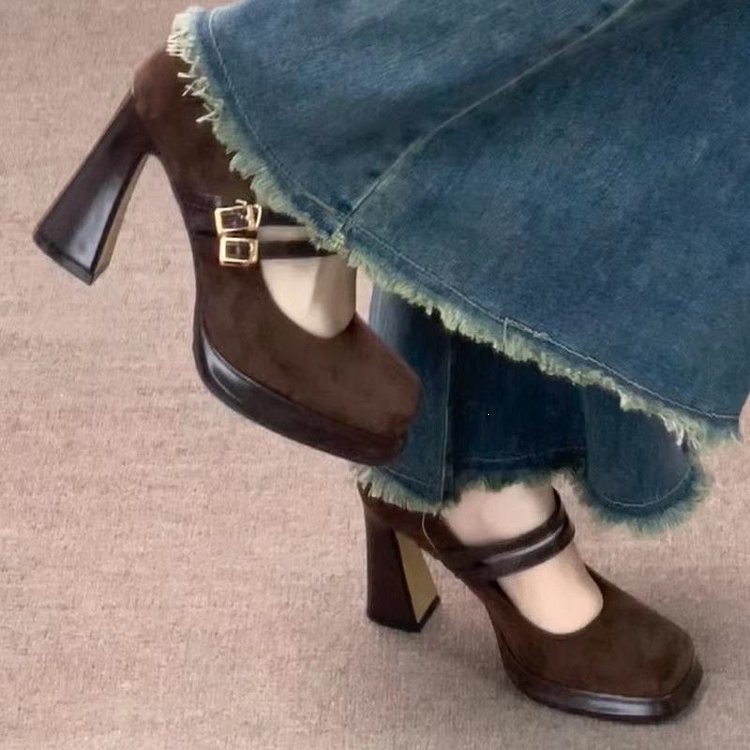 Vintage Thick High Women Mary  - Vintage Women'S Formal Wear recension och pris