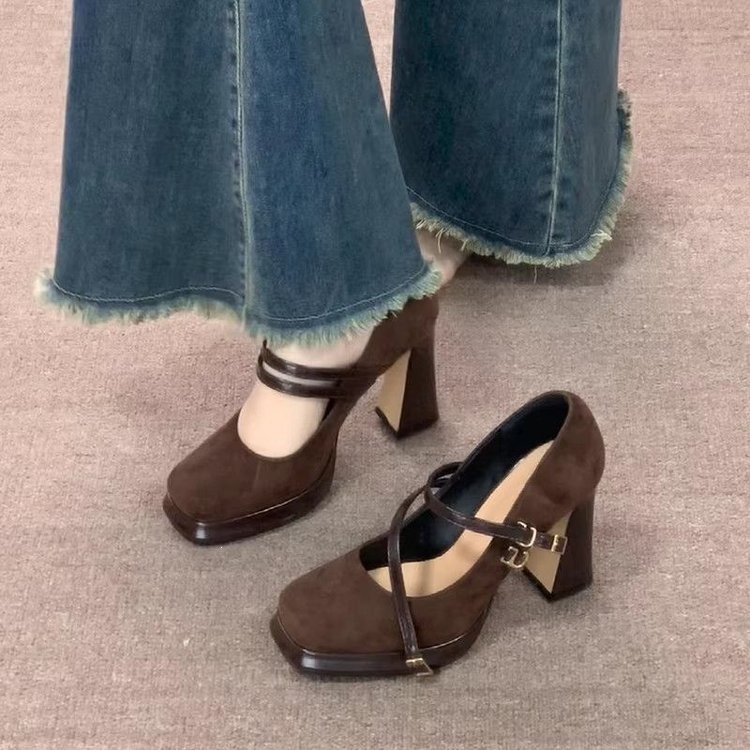 Vintage Thick High Women Mary  - Vintage Women'S Formal Wear recension och pris