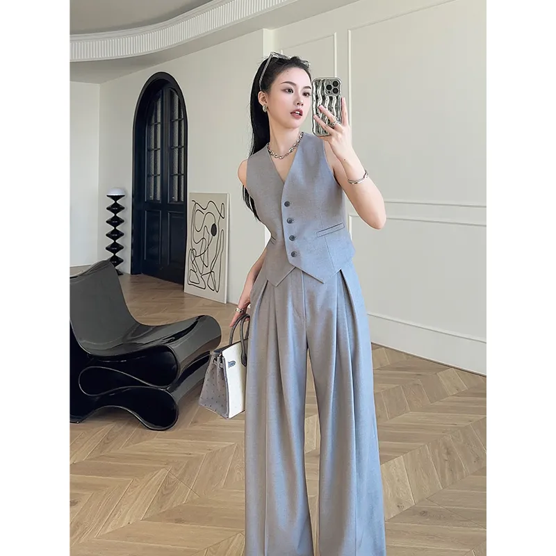 Women's Sleeveless Vest Wide-L - Women Formal Wear Set recension och pris