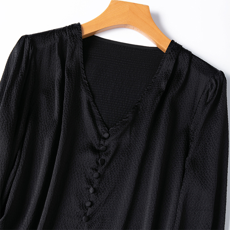 Women Silk Blouse 93% Mulberry - Silk Blouse Button recension och pris