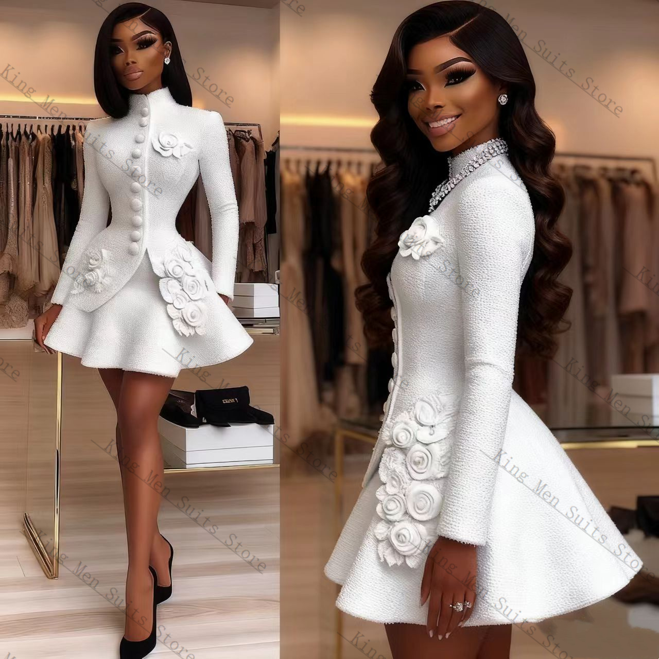 Luxury White Women Suit Set 2  - Women Luxury Formal Wear recension och pris