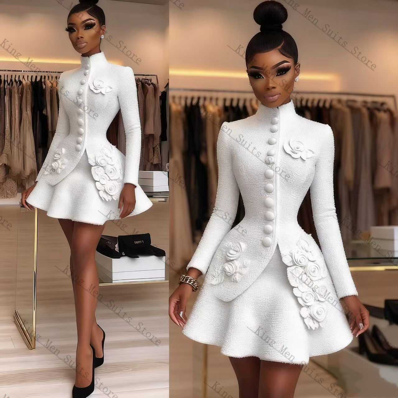 Luxury White Women Suit Set 2  - Women Luxury Formal Wear recension och pris