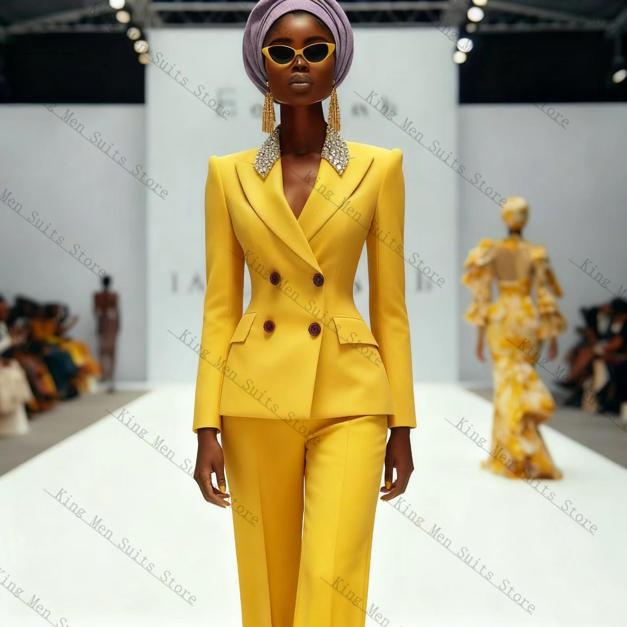 Luxury Crystals Women Suit Set - Women'S Formal Wear For A Wedding Guest recension och pris