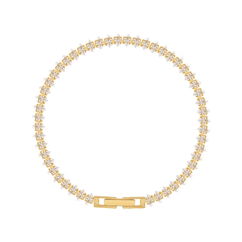 Dainty Gold CZ Bracelet – Wome - Women Luxury Formal Wear recension och pris