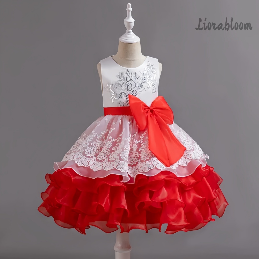 Girls' Dress With Large Bow Sl - Formal Wear Gowns For Women recension och pris