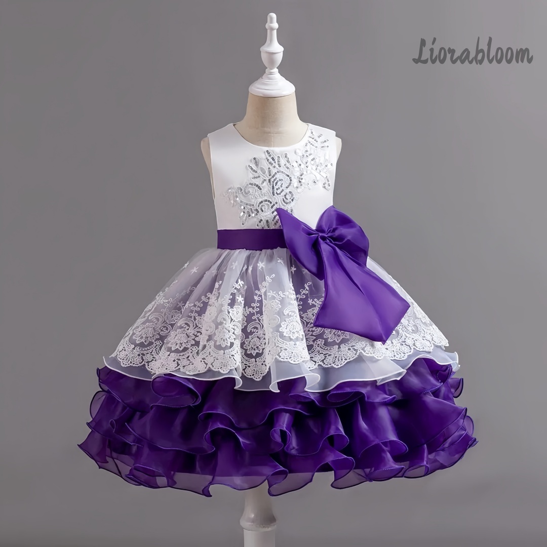 Girls' Dress With Large Bow Sl - Formal Wear Gowns For Women recension och pris