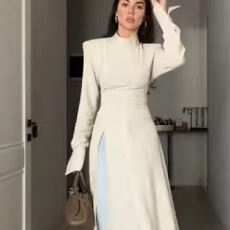 Women's Casual High Neck Long  - Women Formal Wear For Meeting recension och pris