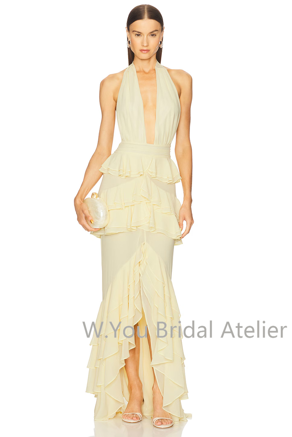 Evening Dresses Deep V Neck Ha - Women'S Formal Wear For A Wedding Guest recension och pris