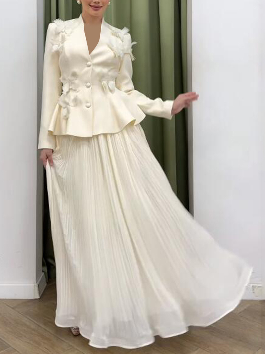 TWOTWINSTYLE Elegant Two Piece - Women Formal Wear Set recension och pris