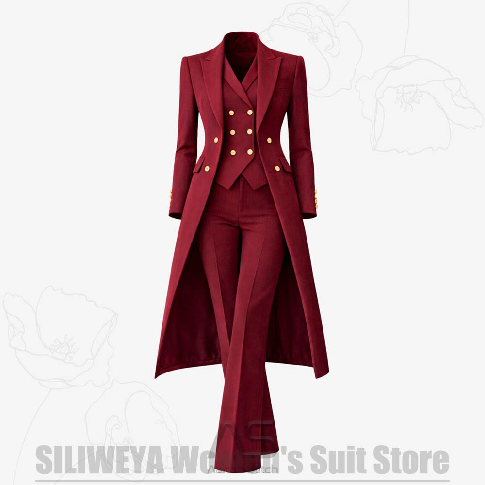 Women's Suit 3 Piece Double Br - Women Luxury Formal Wear recension och pris