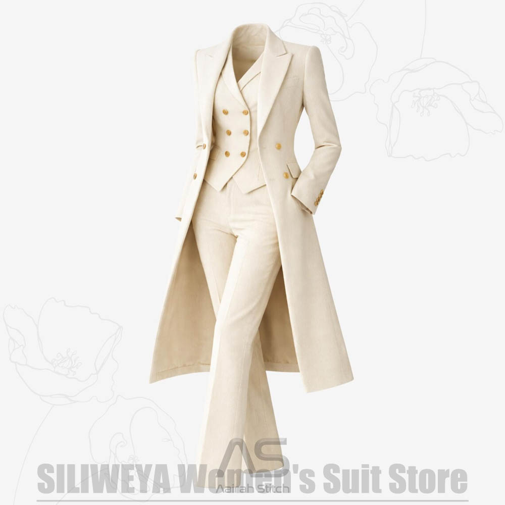 Women's Suit 3 Piece Double Br - Women Luxury Formal Wear recension och pris