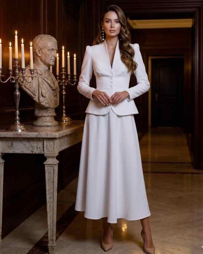 Elegant Two Piece Women Suit S - Women Formal Wear Business recension och pris