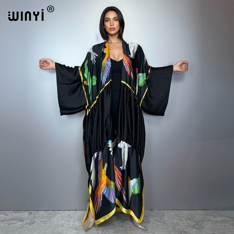 WINYI print boho kimono maxi b - Young Women'S Formal Wear recension och pris