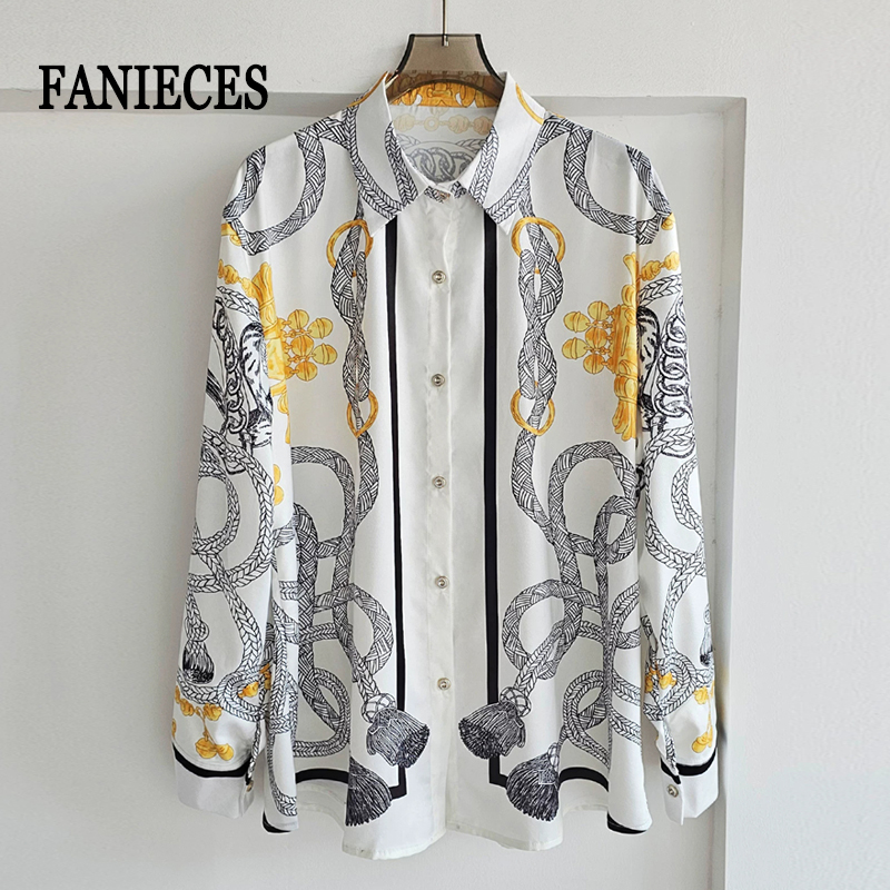 S-4XL Women Satin Shirt Summer - Silk Blouse Button recension och pris