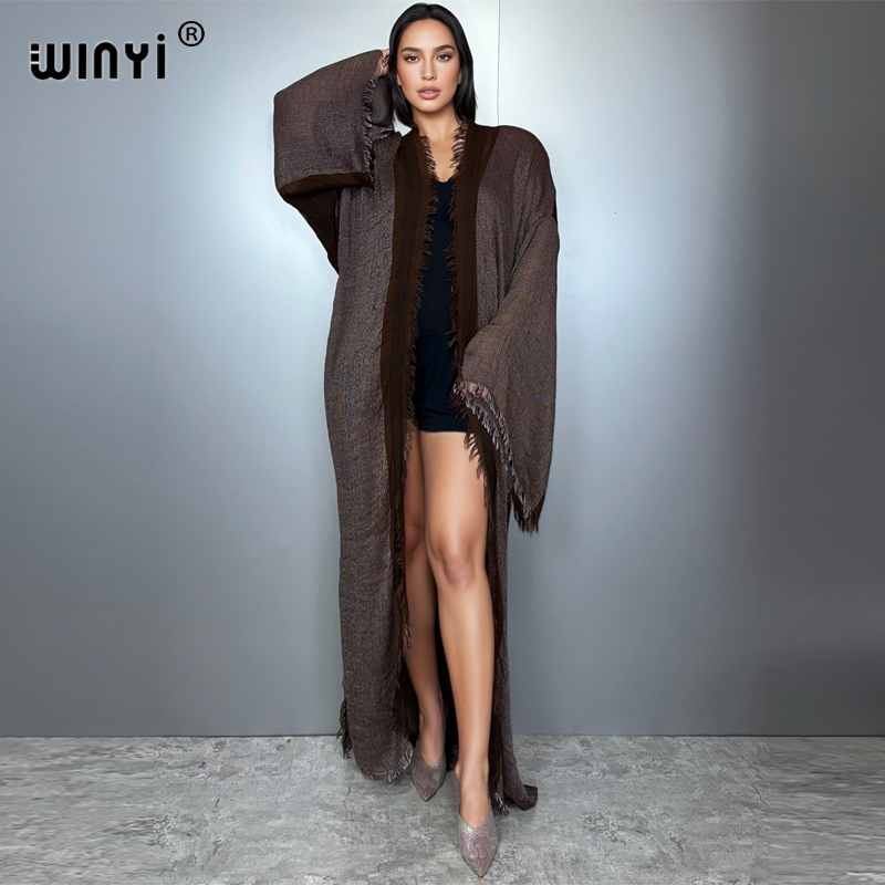 WINYI Retro Kimono Maxi Cardig - Young Women'S Formal Wear recension och pris