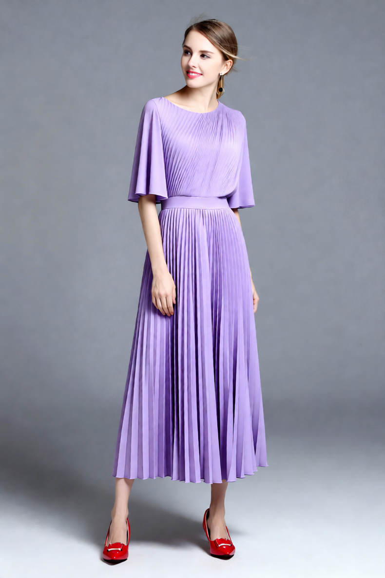Women's Lilac Cape Sleeve Plea - Women'S Formal Wear For A Wedding Guest recension och pris