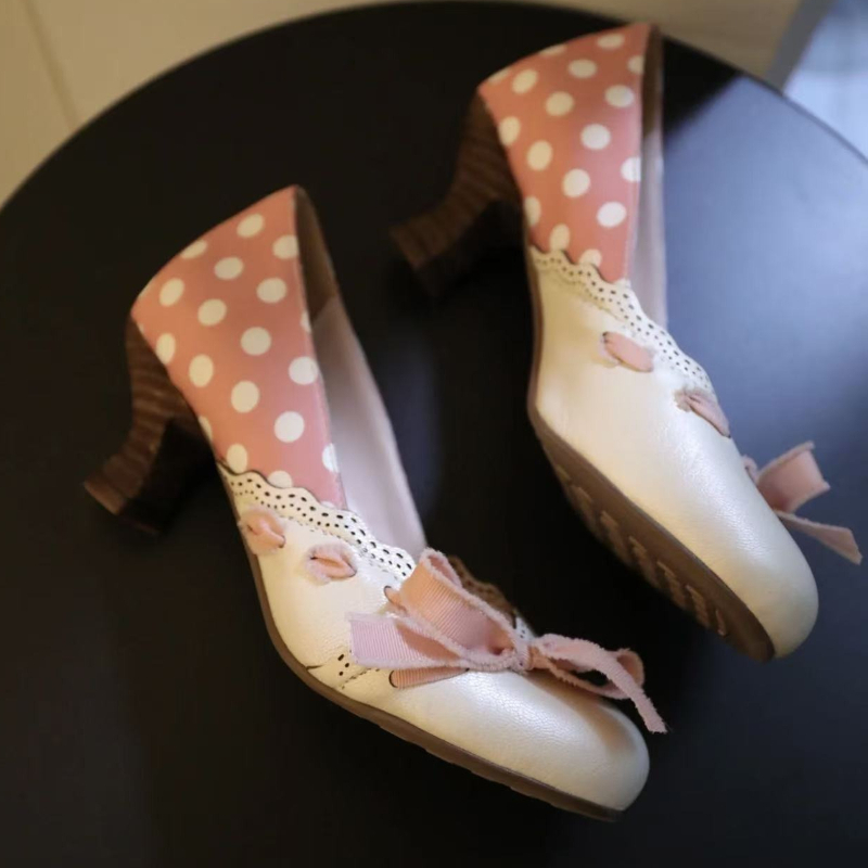 Vintage Chunky Heel Women Pump - Vintage Women'S Formal Wear recension och pris